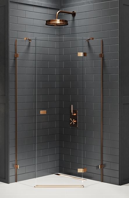 New Trendy Avexa Copper Kabina Pięciokątna Symetryczna P 90x90x200 Czyste 6mm Active Shield (EXK-3821)